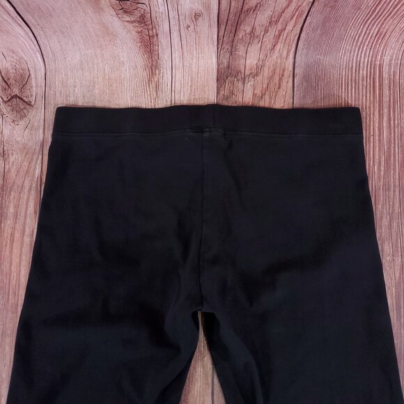 James Perse Womens Size 2 Stretch Jersey Long Leggings Black WHB1360 - Picture 7 of 11